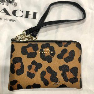 Coach Cheetah Print Wristlet